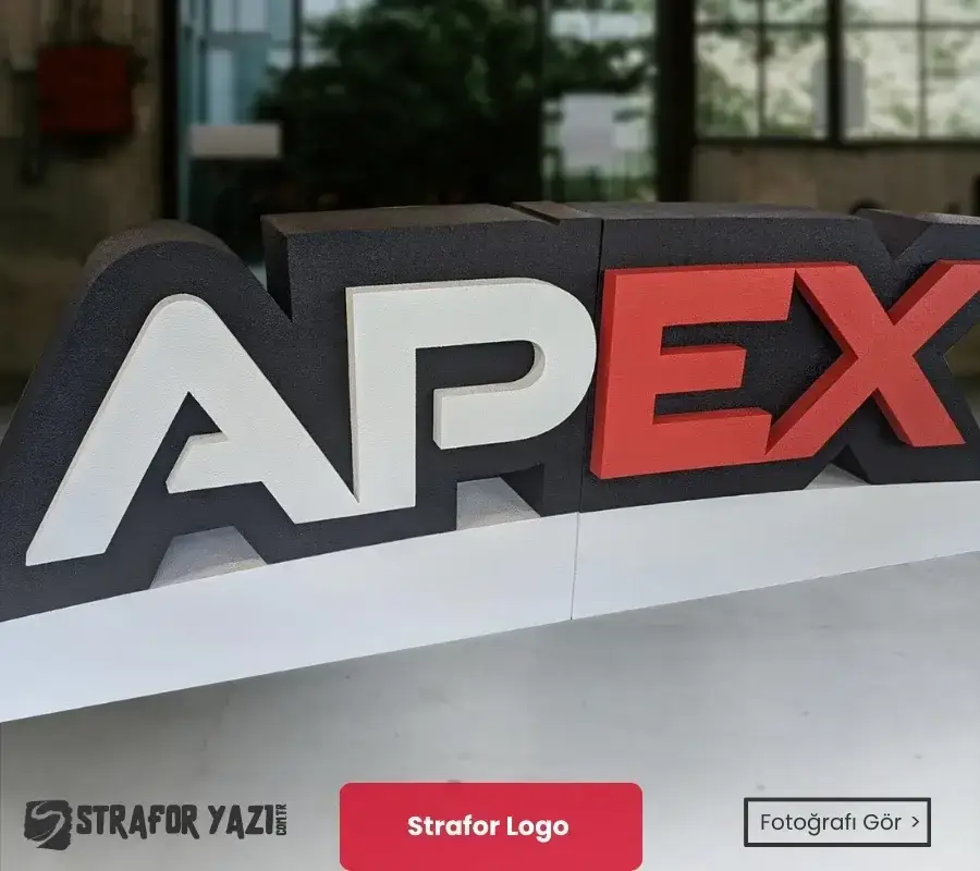 Şablonlu Strafor Logo