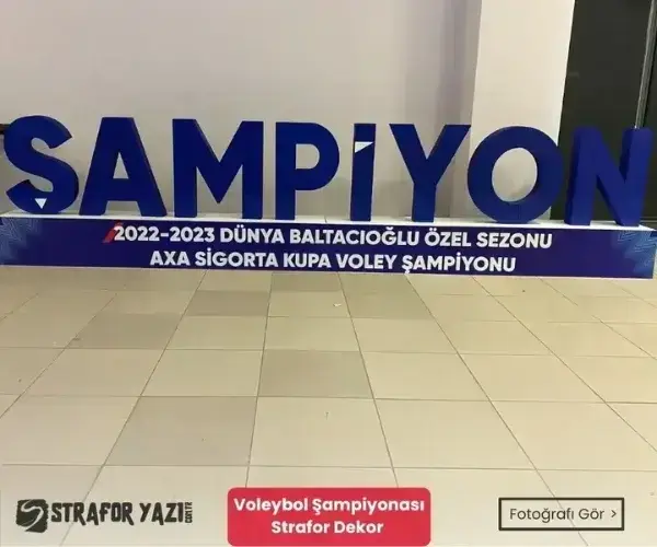 Etkinlik Strafor Dekor